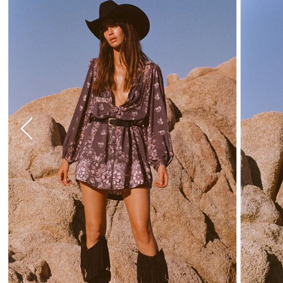 Spell Rebel Spirit Tunic Dress in Hyacinth NWOT - Picture 2 of 10